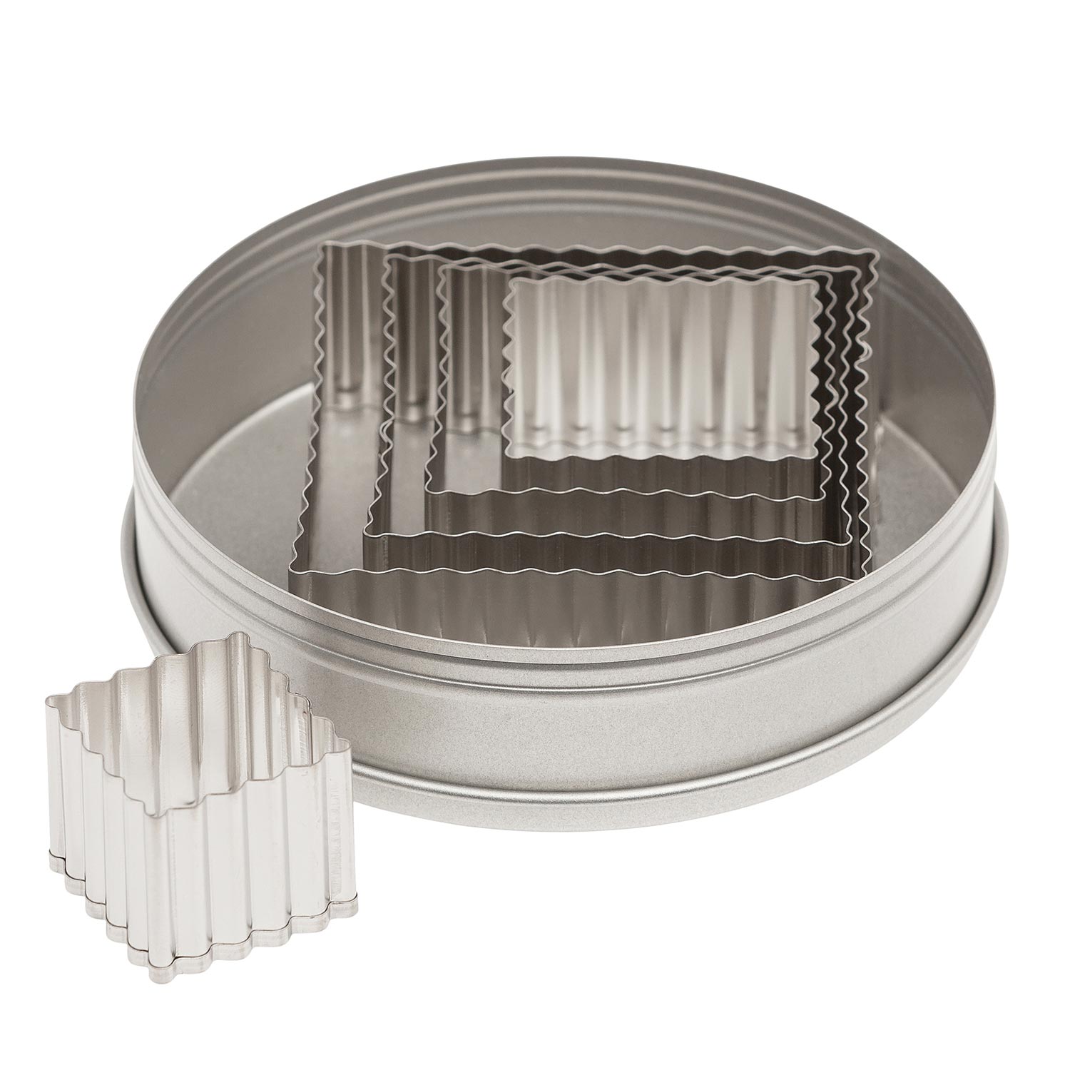 Stainless Steel Square Cutters Set of 5 Pieces