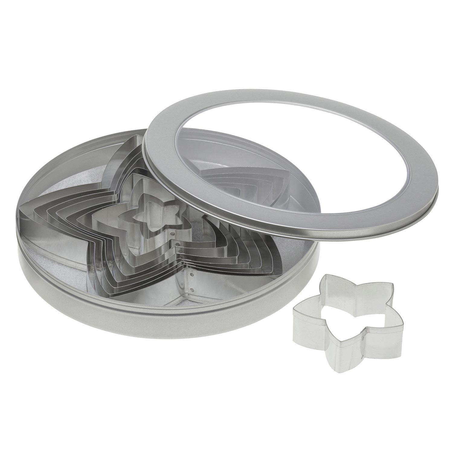 Stainless Steel Star Cutters Set of 8 Pieces