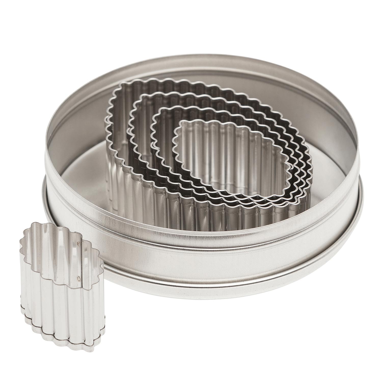 Stainless Steel Football Cutters Set of 6 Pieces