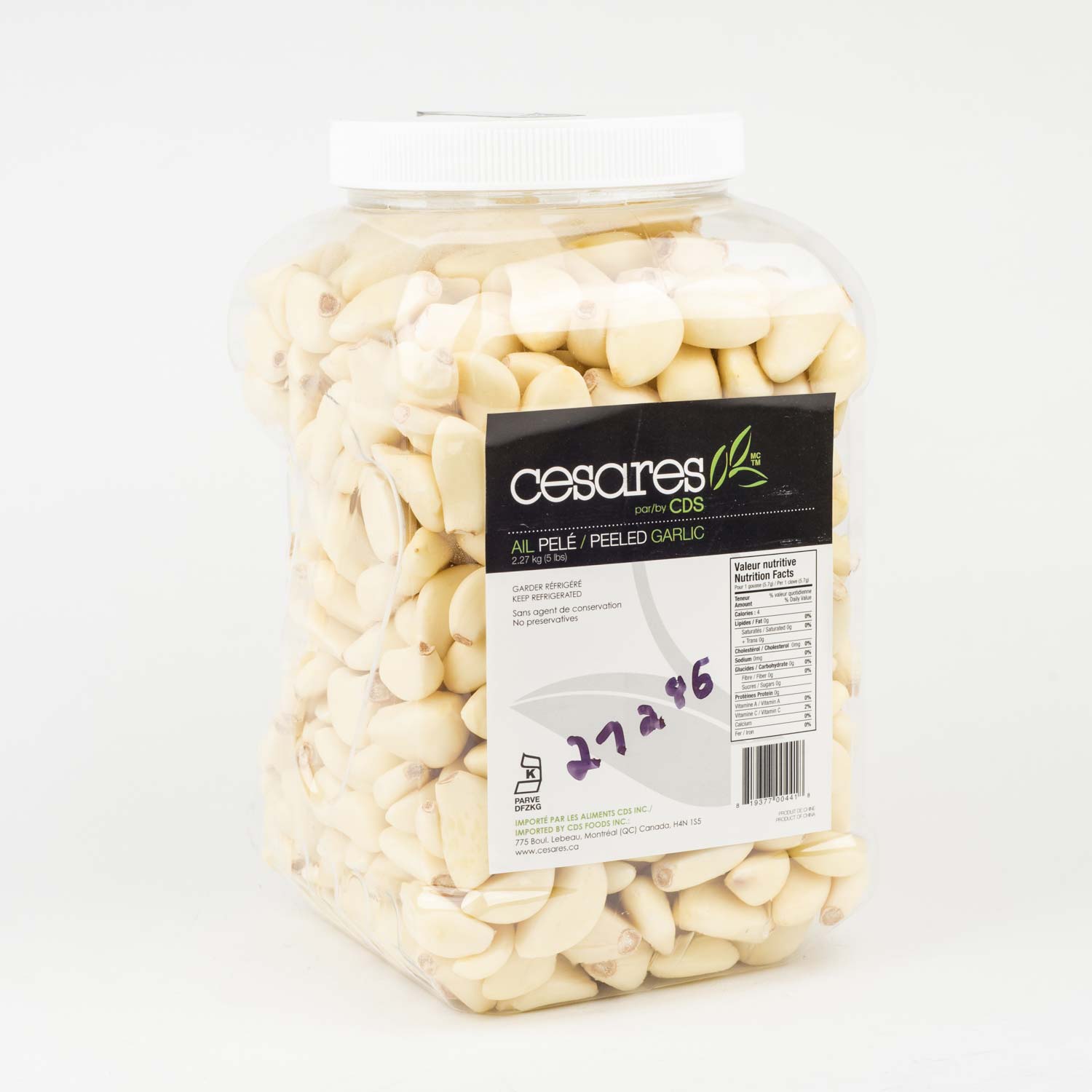 Peeled Garlic 5 lb