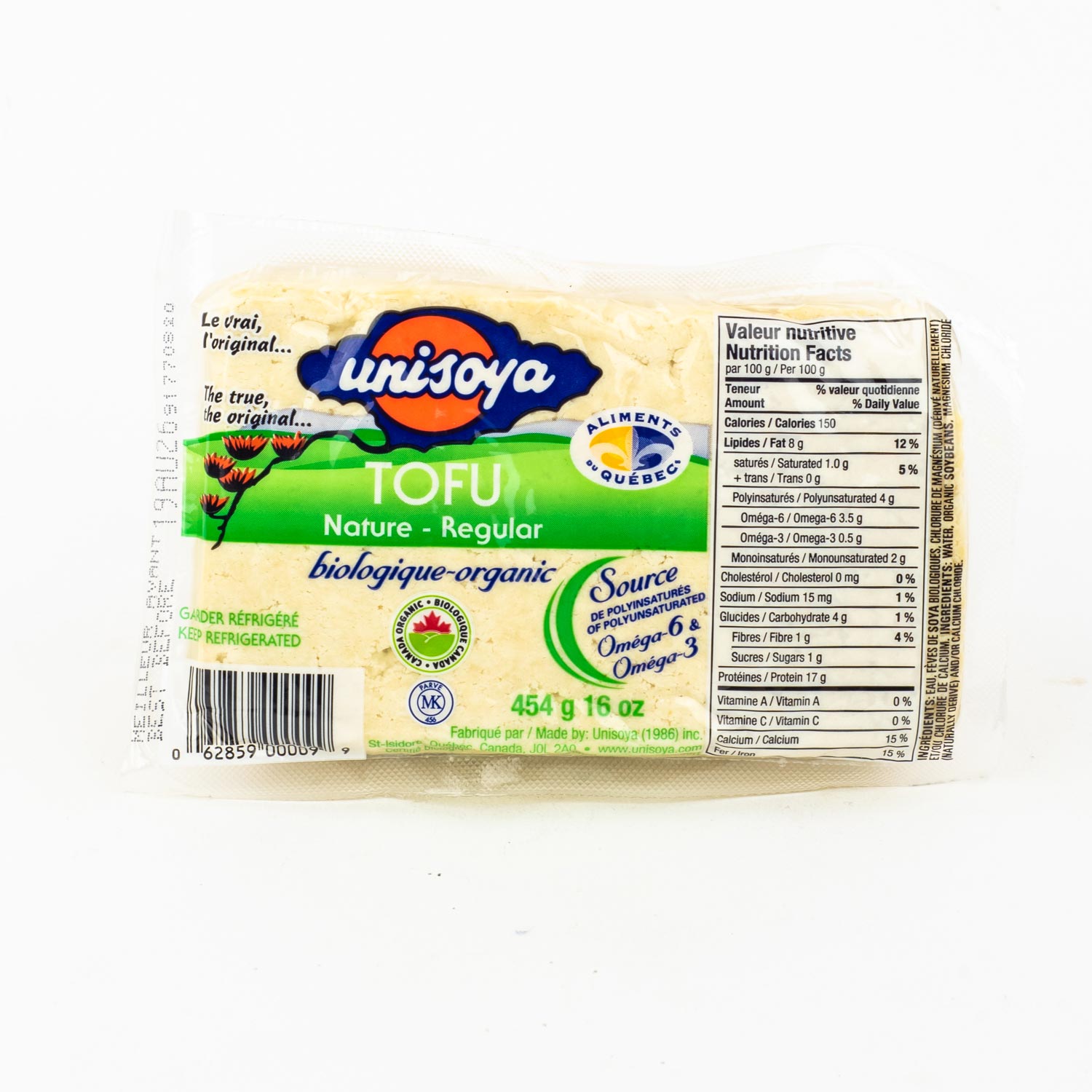 Organic Regular Tofu 454 g