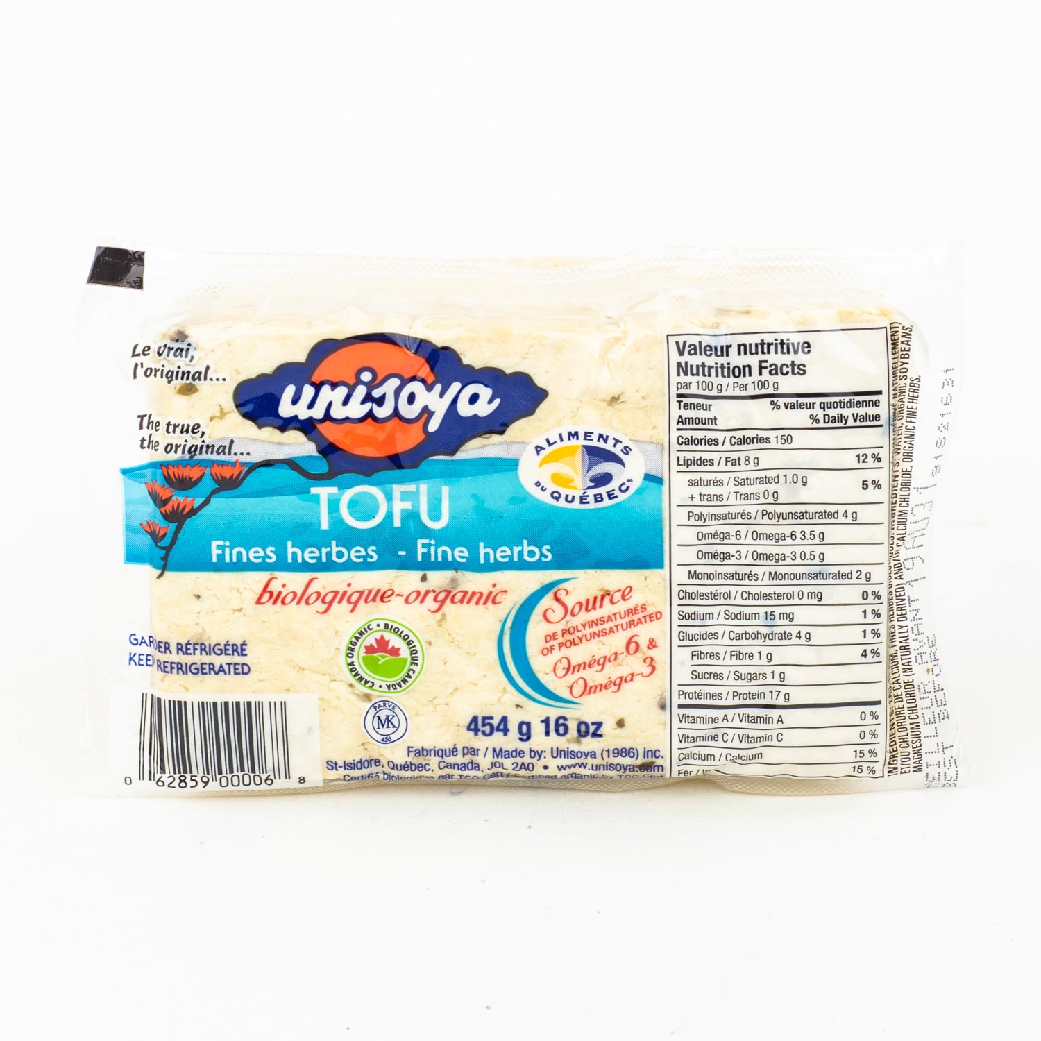 Organic Tofu with Fine Herbs 454 g