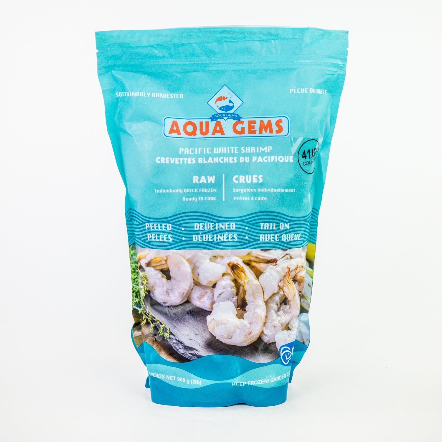 Frozen Raw Shrimps 41/50 2 lb