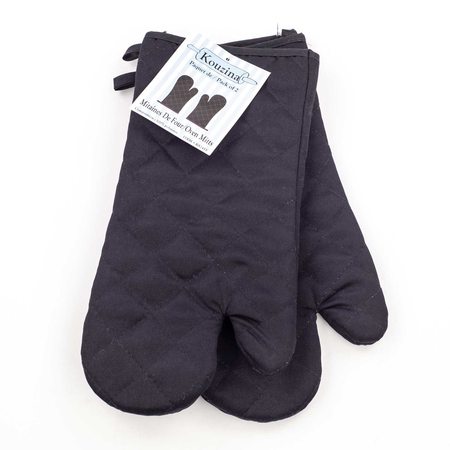 Solid Color Oven Mitt Set-secondary-image