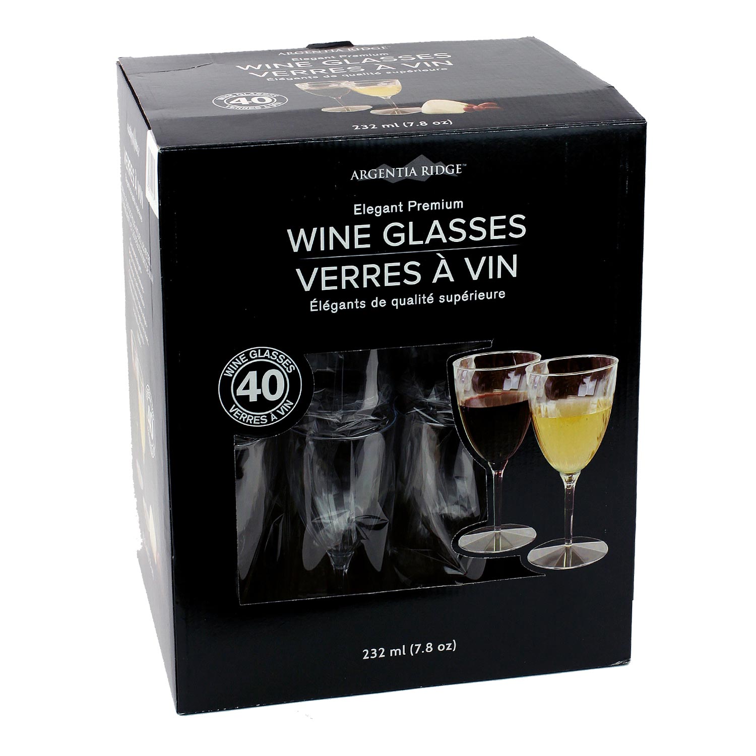 Plastic Wine Glass 7.8 oz x40-secondary-image