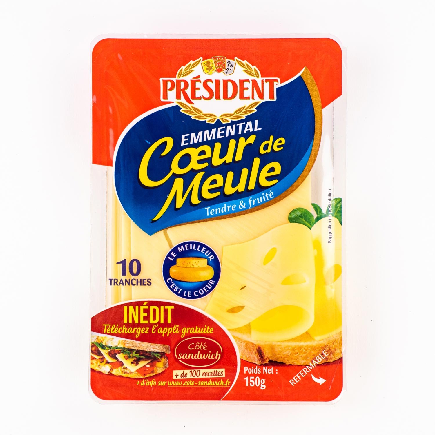 Sliced French Emmental 150 g