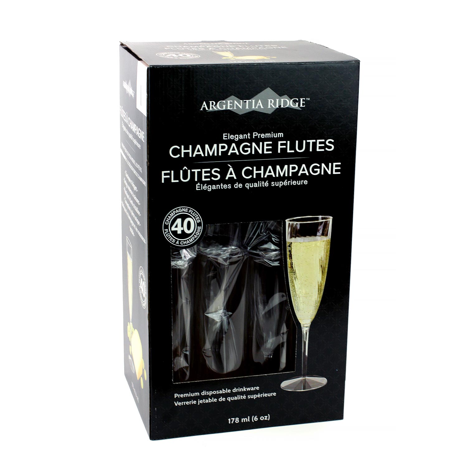 Plastic Champagne Glass 6 oz x40-secondary-image