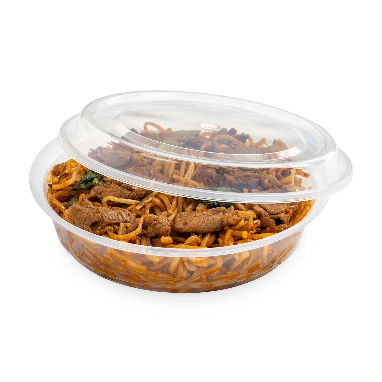 Clear Round Container and Lid 22 oz / 625 ml x50-secondary-image