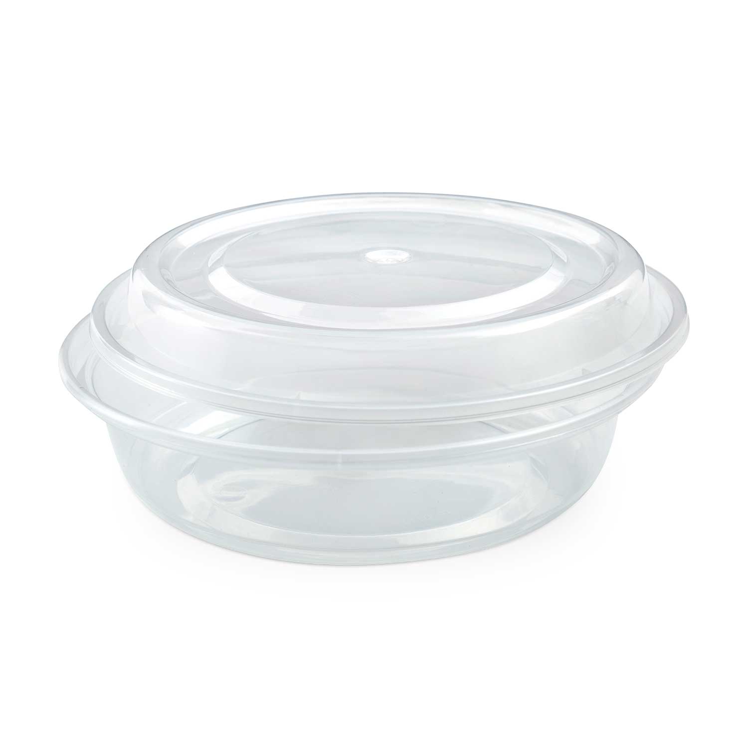 Clear Round Container and Lid 34 oz / 965 ml x50
