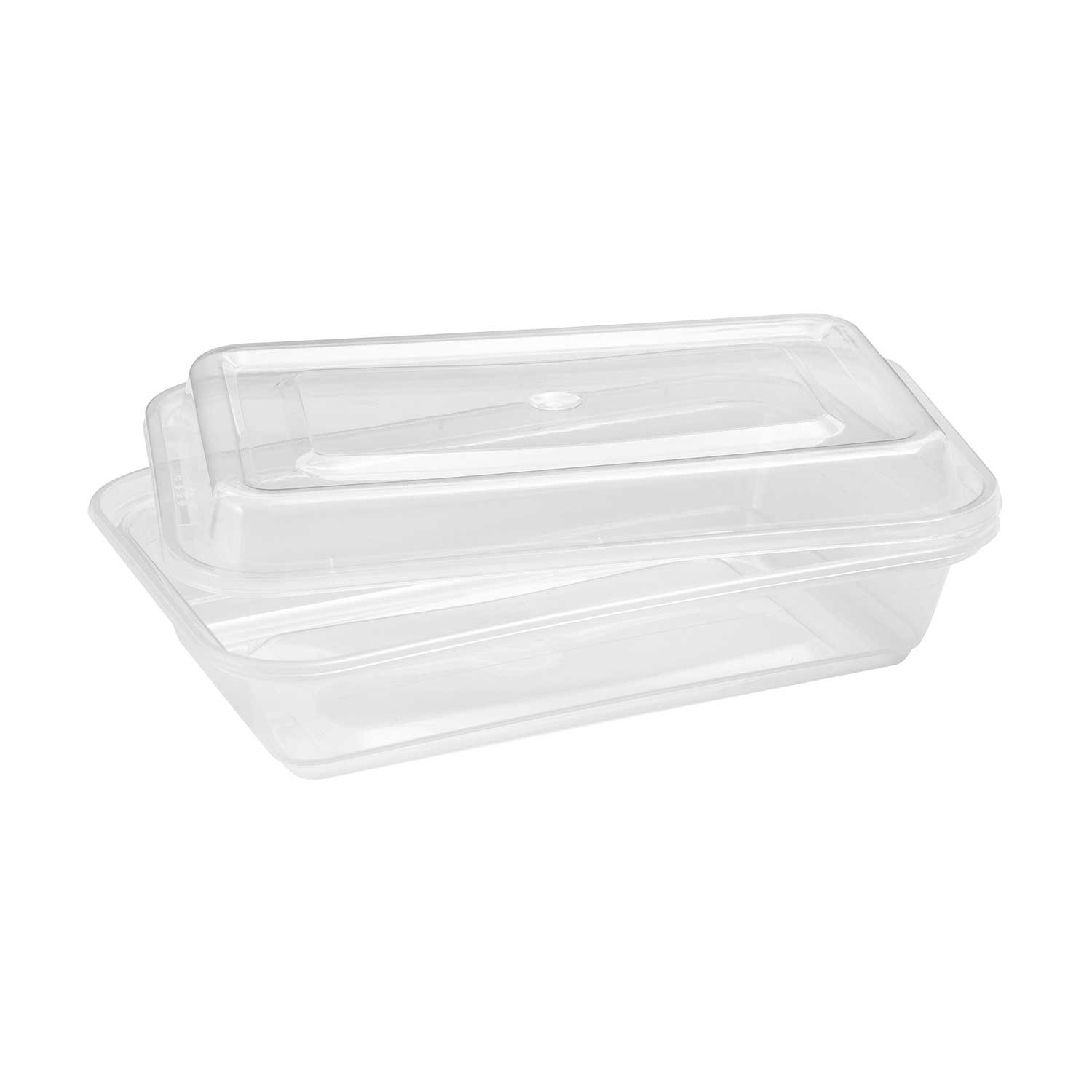 Clear Rectangular Container and Lid 34 oz / 965 ml x50