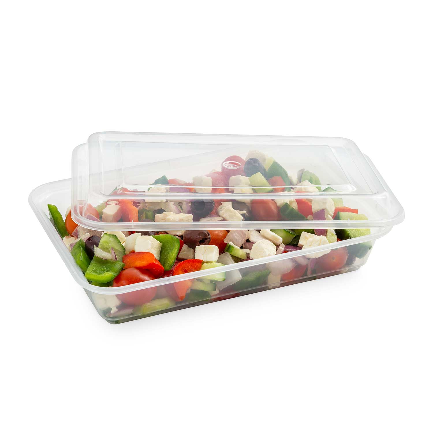 Clear Rectangular Container and Lid 34 oz / 965 ml x50-secondary-image