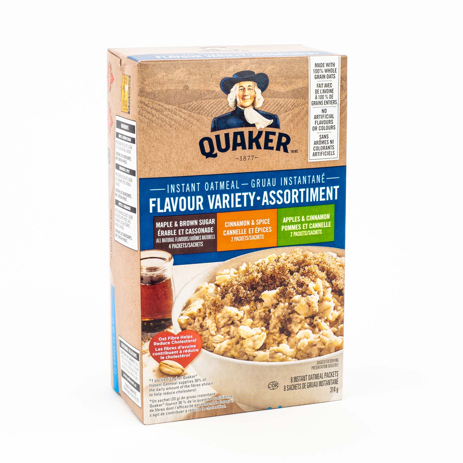Instant Oatmeal 3 Flavours Variety 314 g