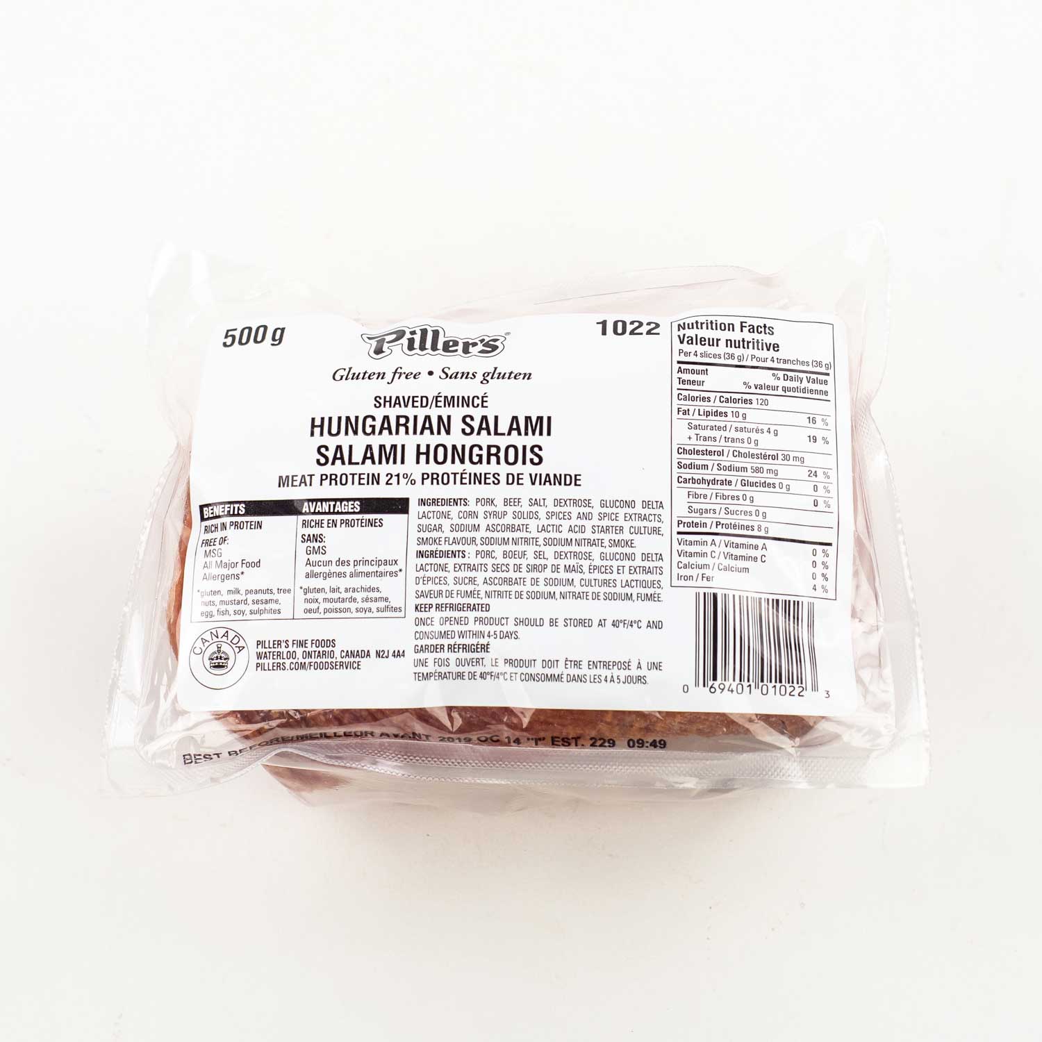 Sliced Hungarian Spicy Salami 500 g