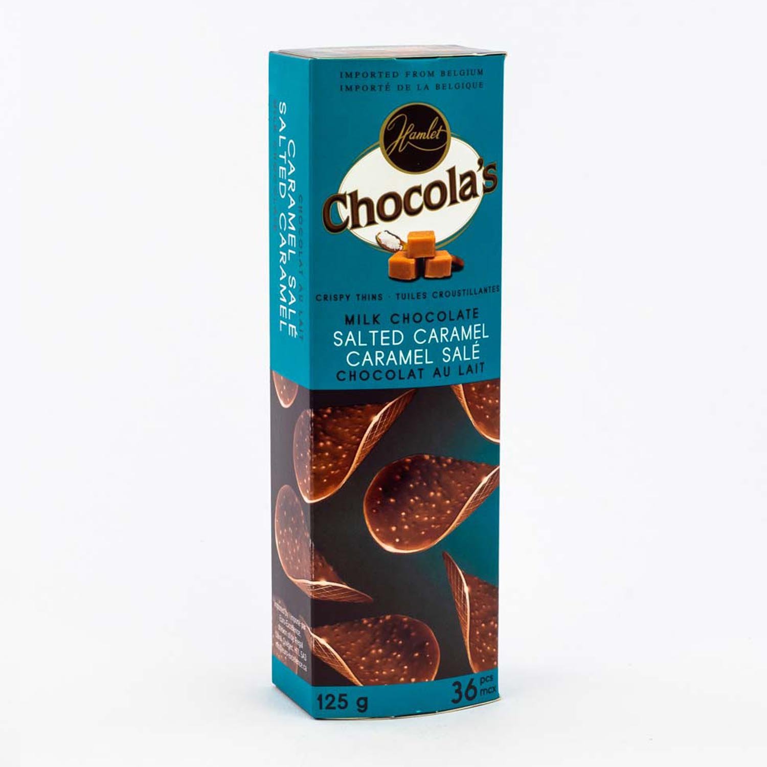 Milk Chocolate Salted Caramel Crispy Thins 125 g