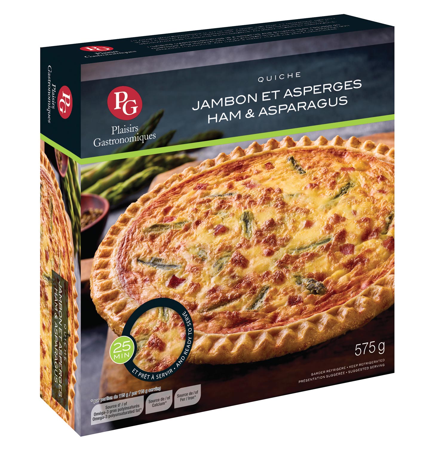 Quiche Ham and Asparagus 575 g