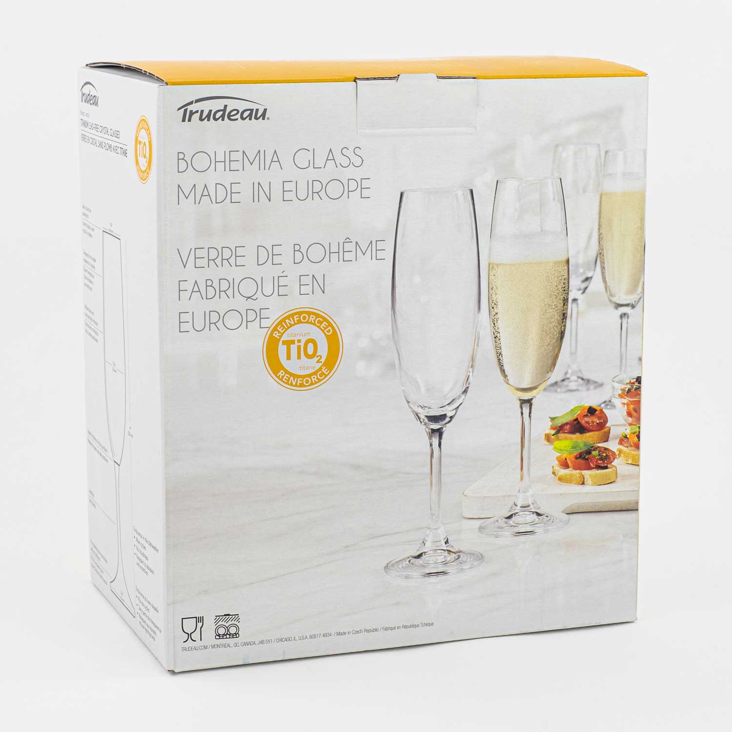 Set of 6 Champagne Flutes