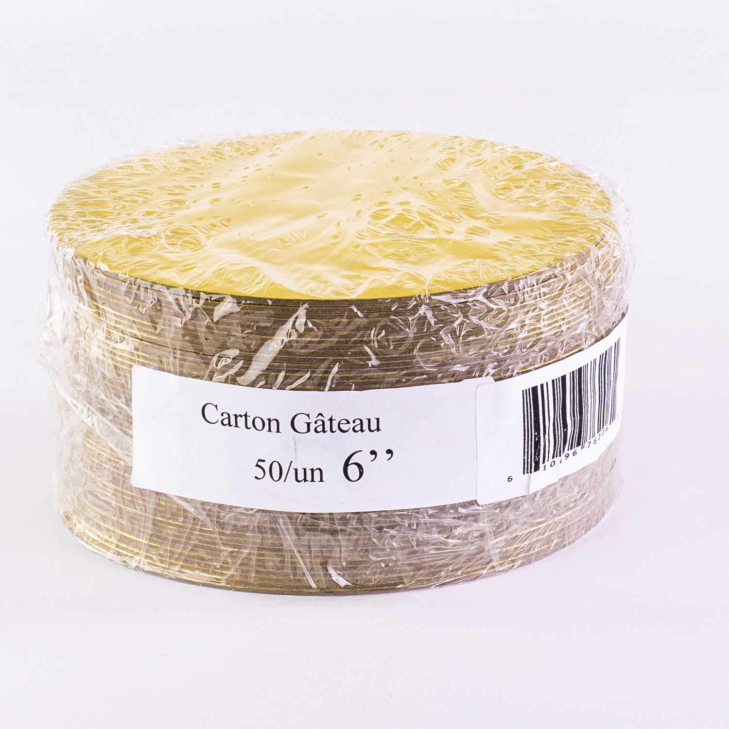 Gold Cake Cardboard 15.2 cm / 6'' x50