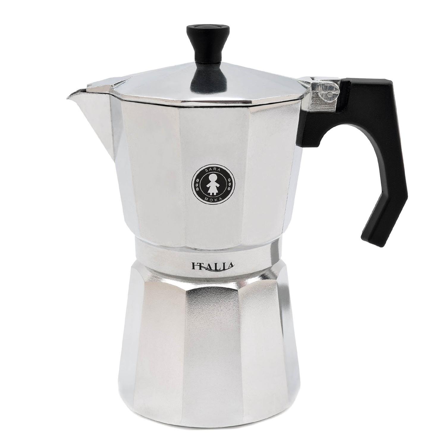 3 Moka Cups Coffee Maker Aluminium