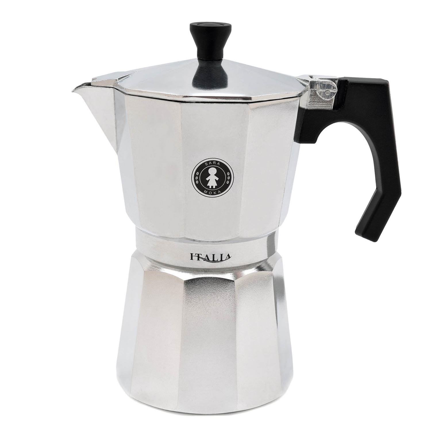 12 Moka Cups Coffee Maker Aluminium