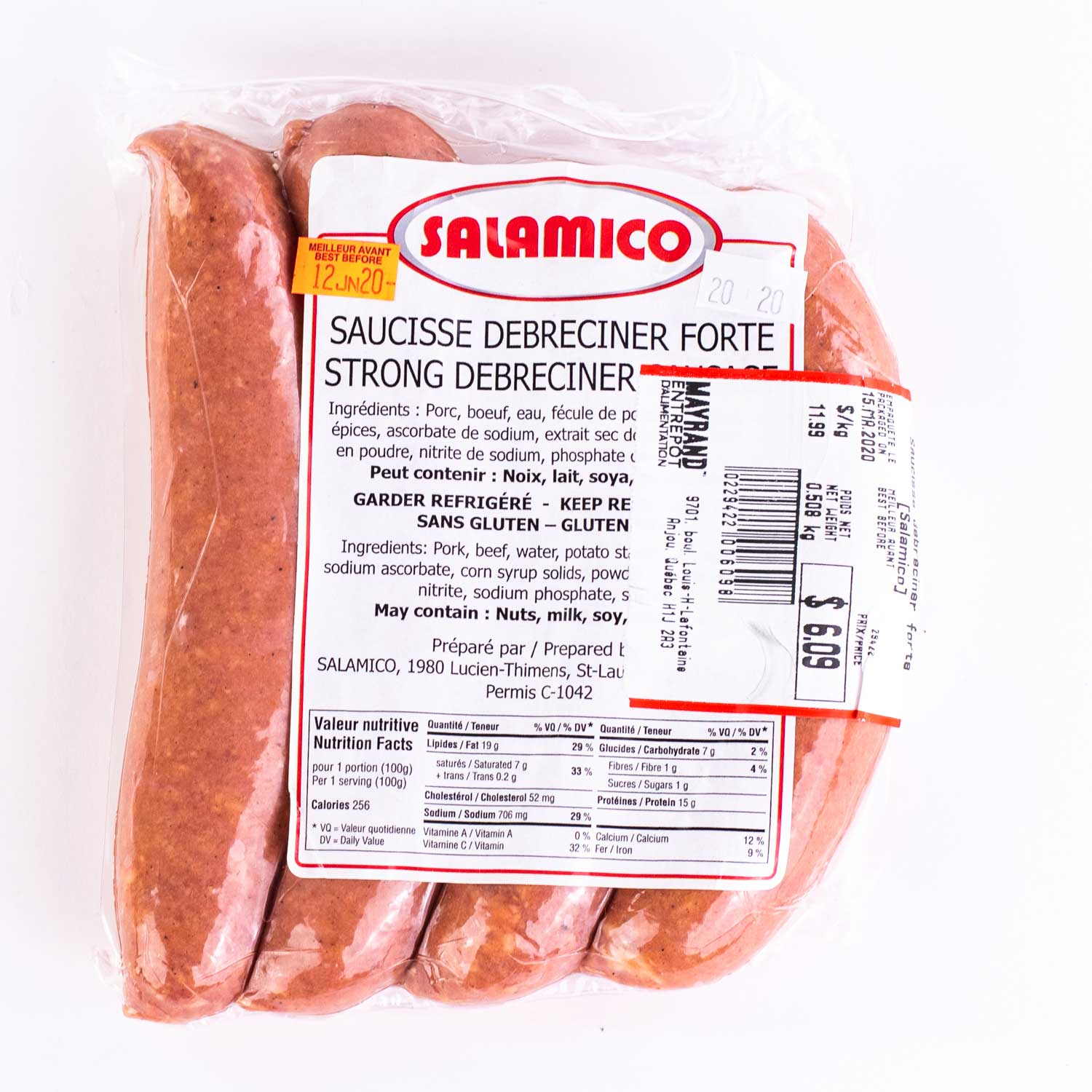 Strong Debreciner Sausages 490 g