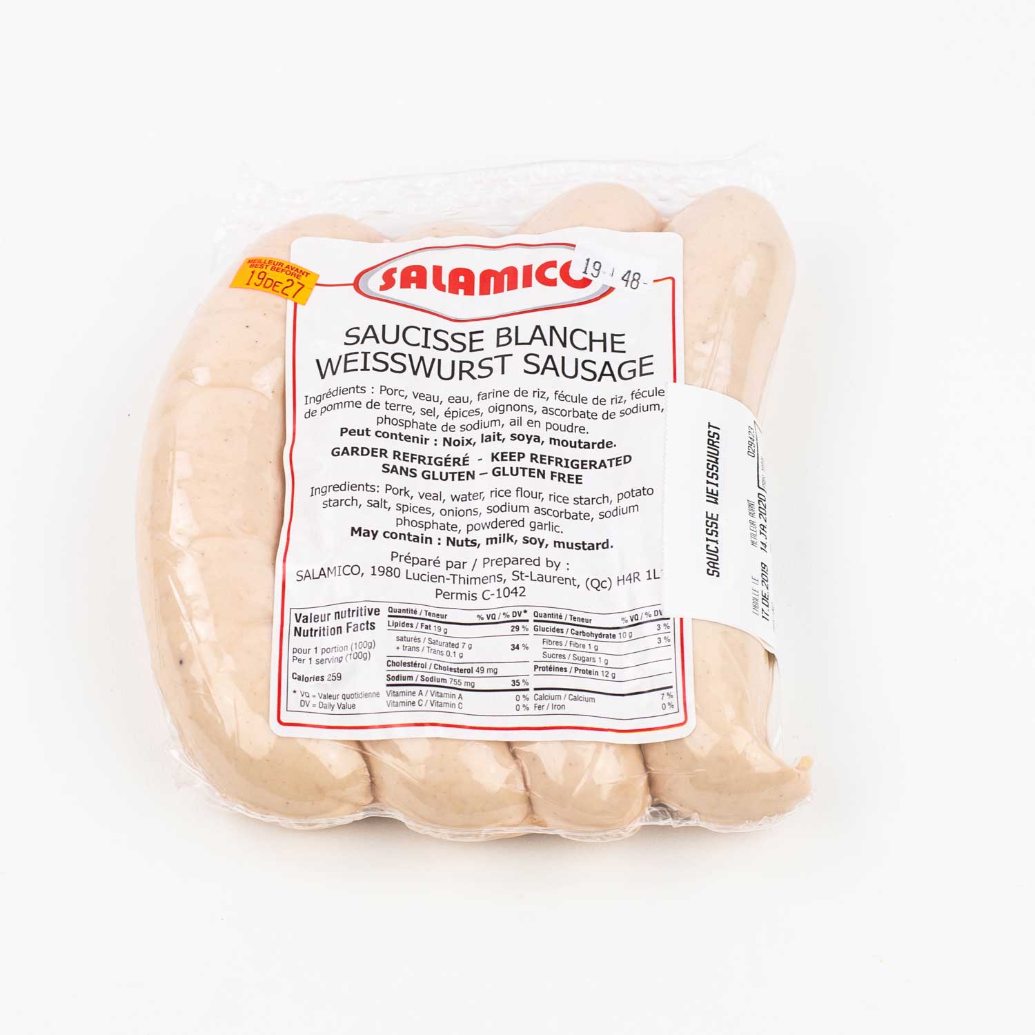 Weisswurst Sausages 490 g