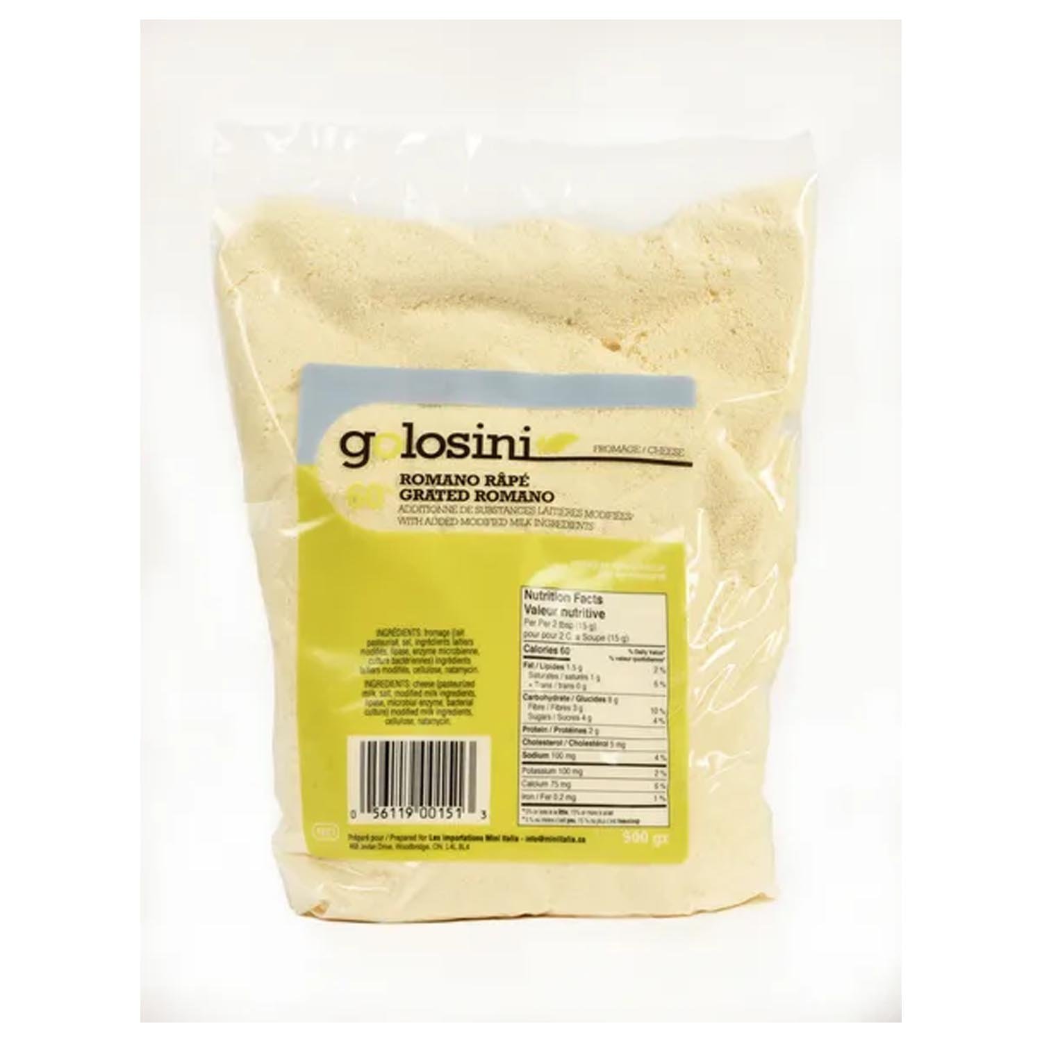 Grated Romano Cheese 60% 500 g