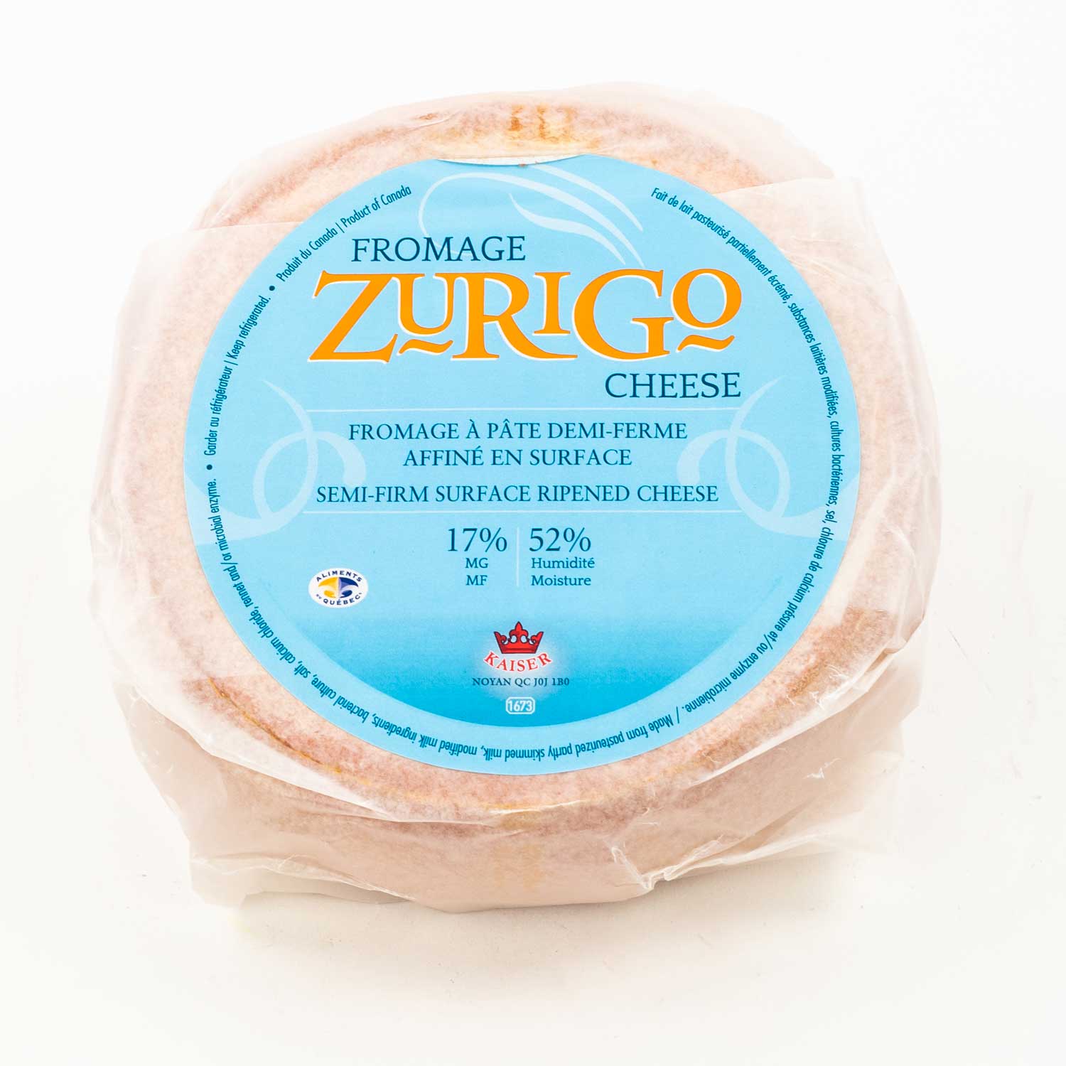 Zurigo Cheese Wheel 2.2 kg