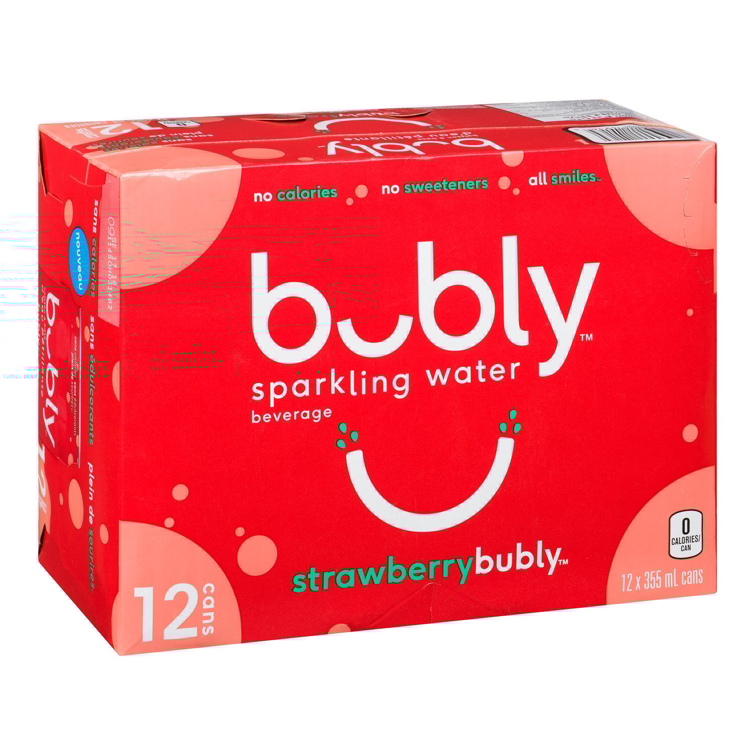 Strawberry Sparkling Water 355 ml x12