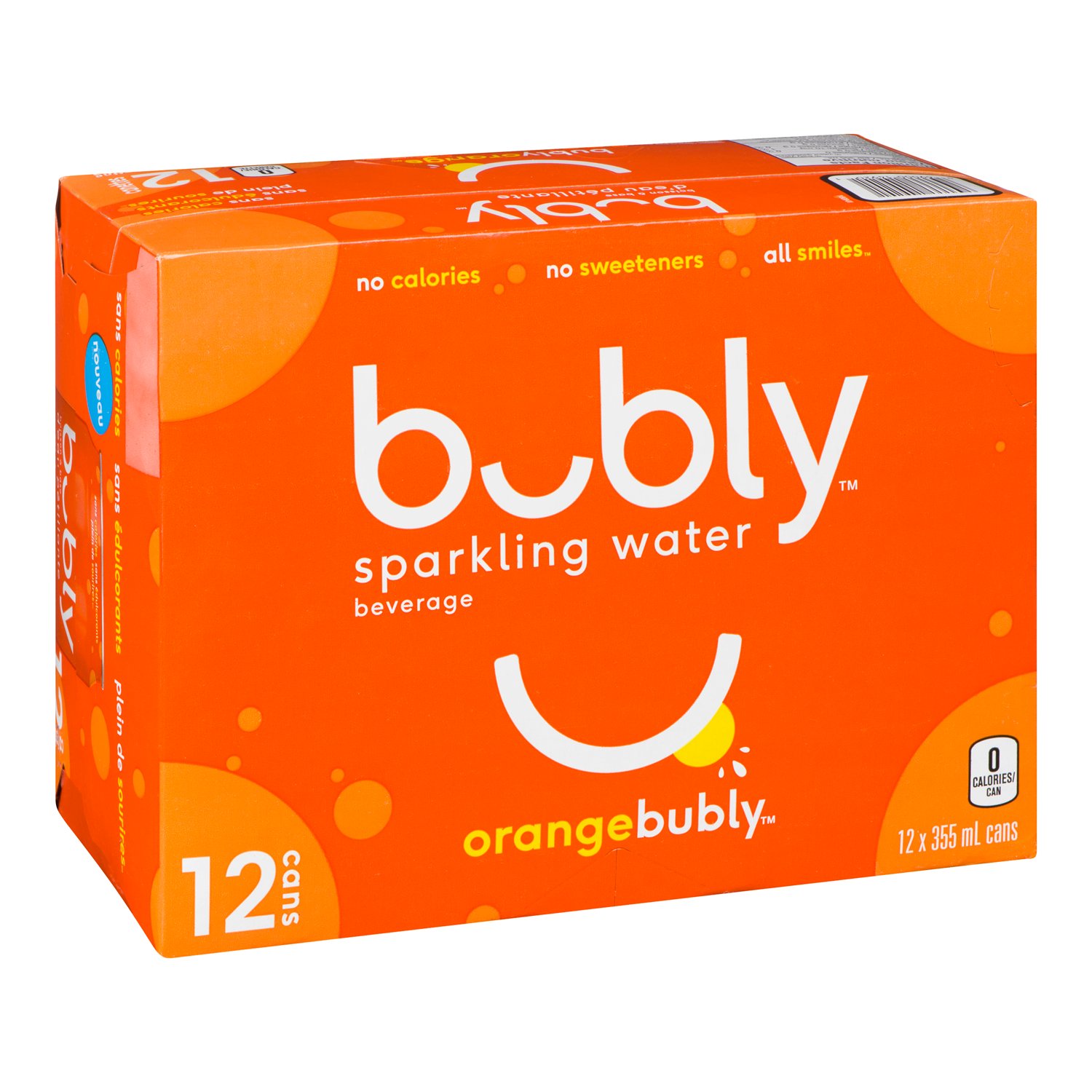 Orange Sparkling Water 355 ml x12
