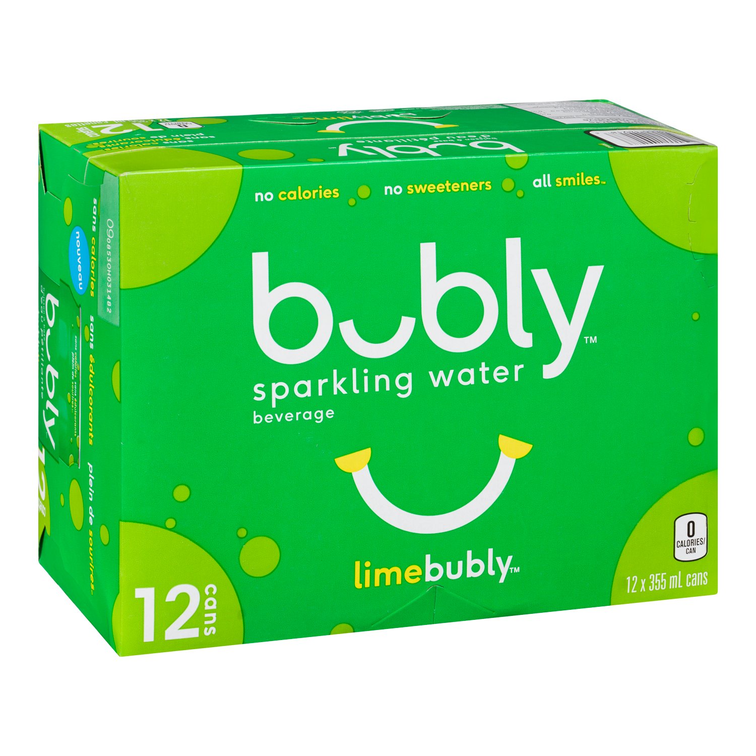 Lime Sparkling Water 355 ml x12
