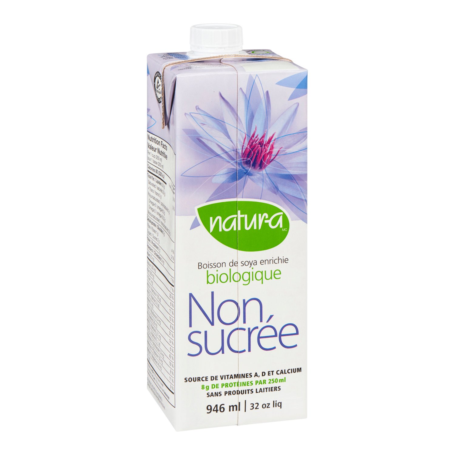 Organic Unsweetened Soy Beverage 946 ml