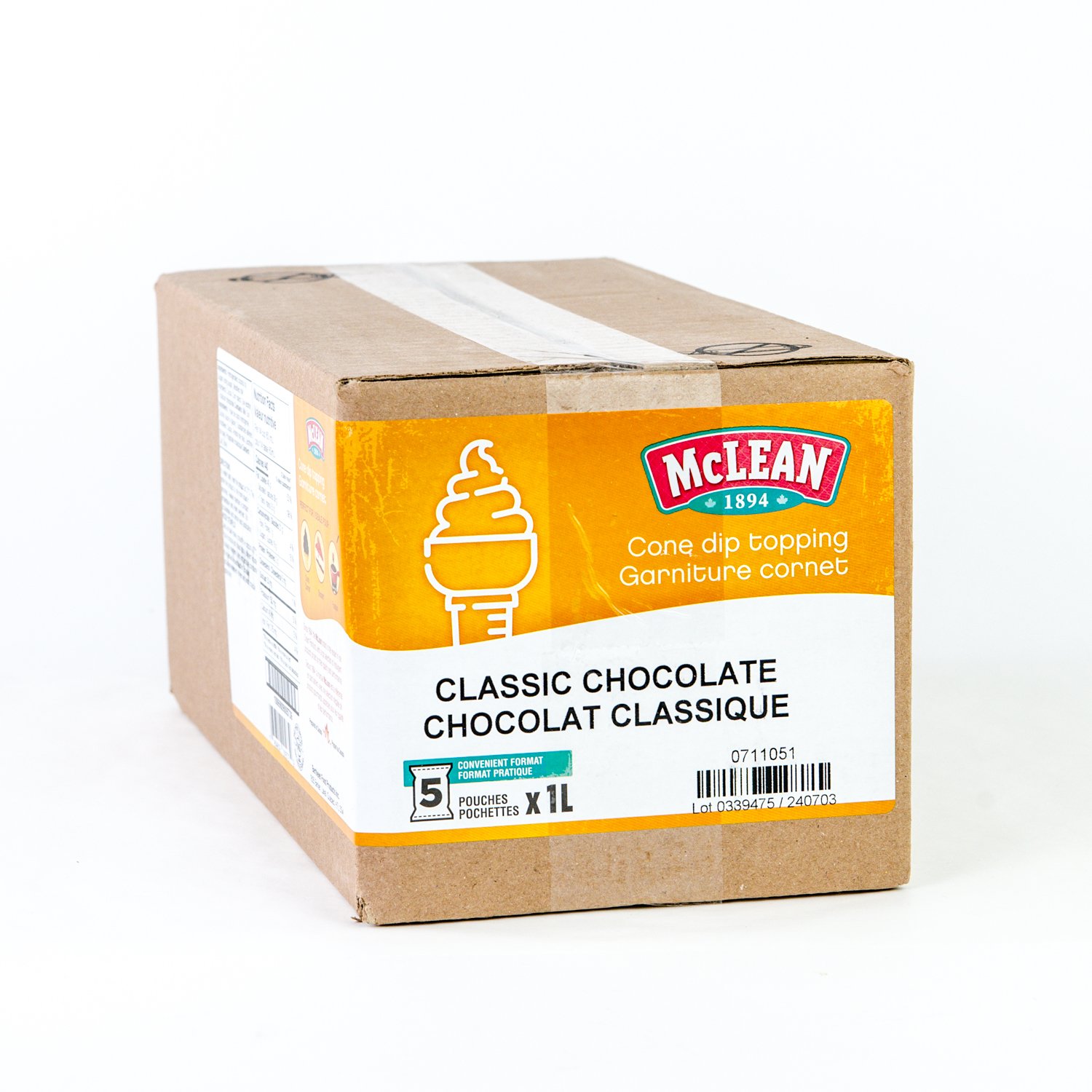 Classic Chocolate Cone Dip Topping 5 x 1 L