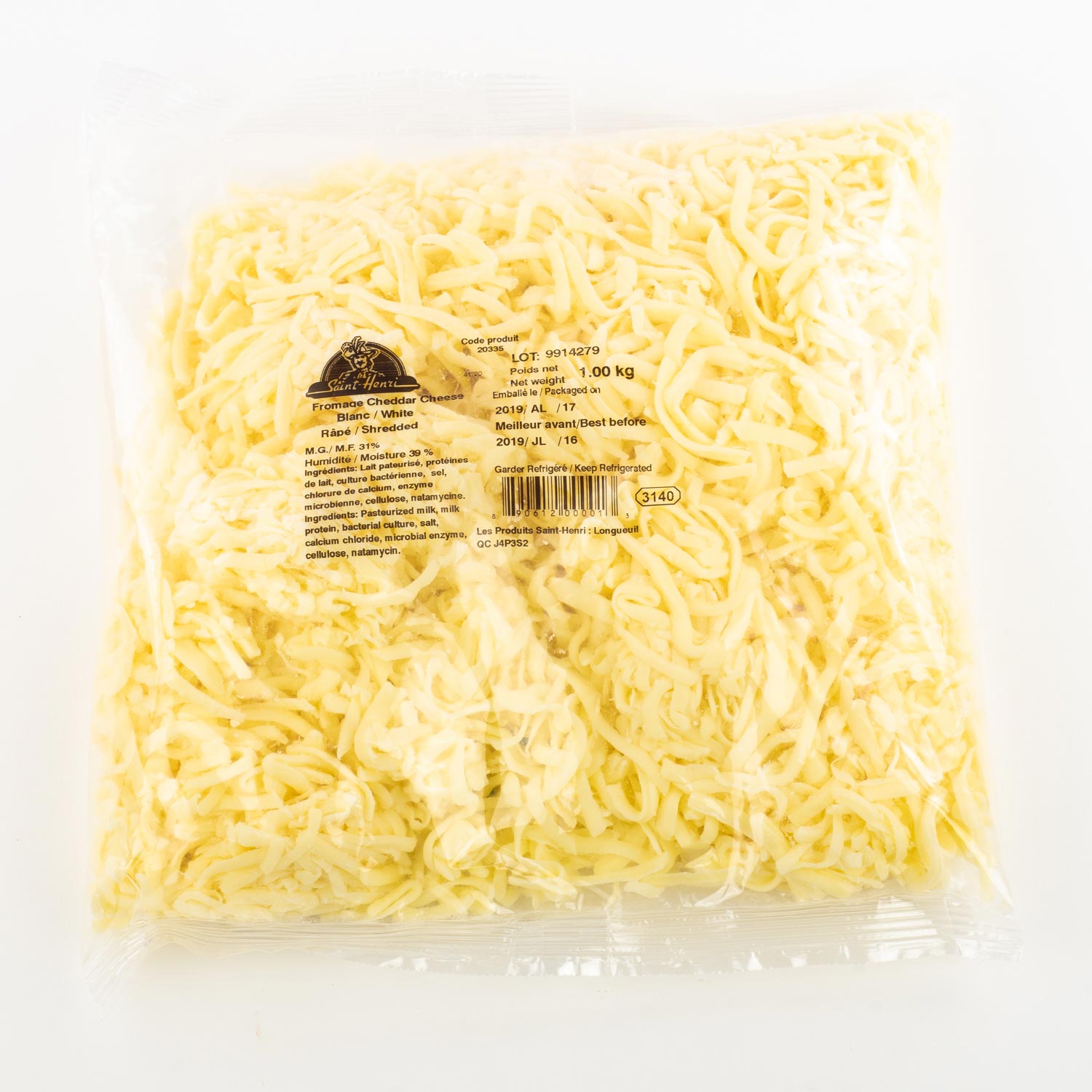 White Shredded Cheddar 1 kg