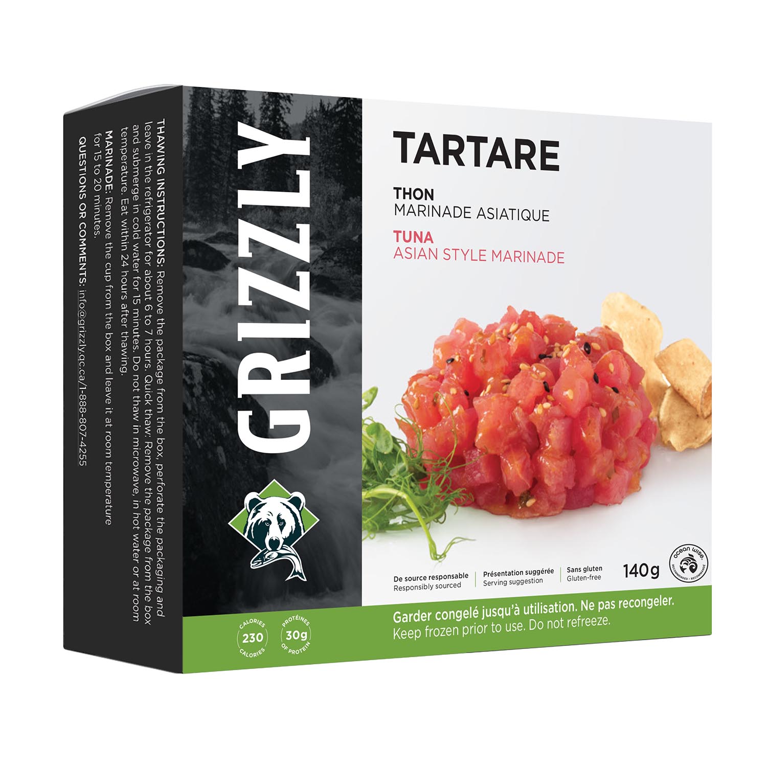 Frozen Asian Style Tuna Tartare 140 g