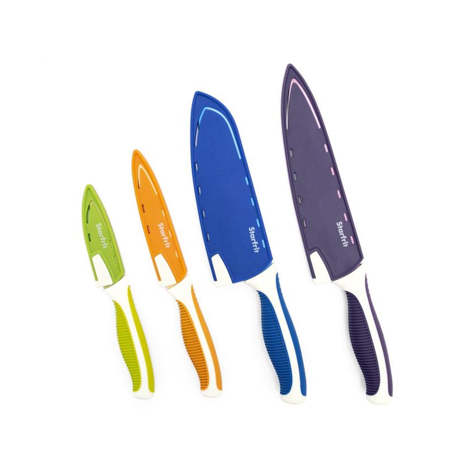 Set of 4 Knives with Sharpening Case