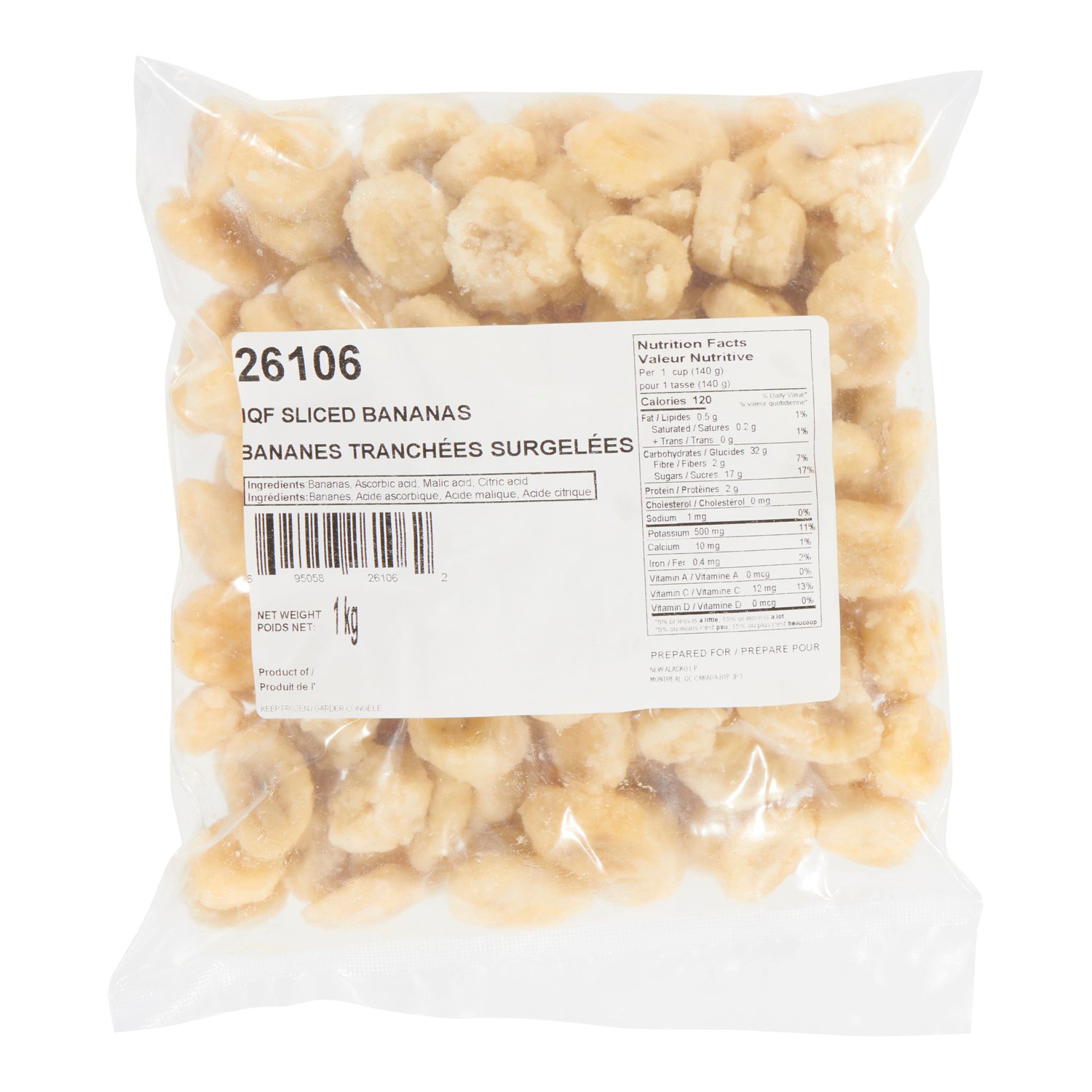 IQF Frozen Sliced Bananas 1 kg-secondary-image