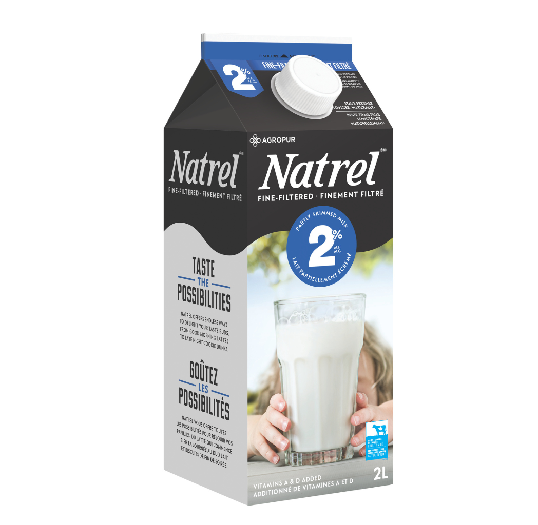 Fine filtered carton 2% Milk 2 L