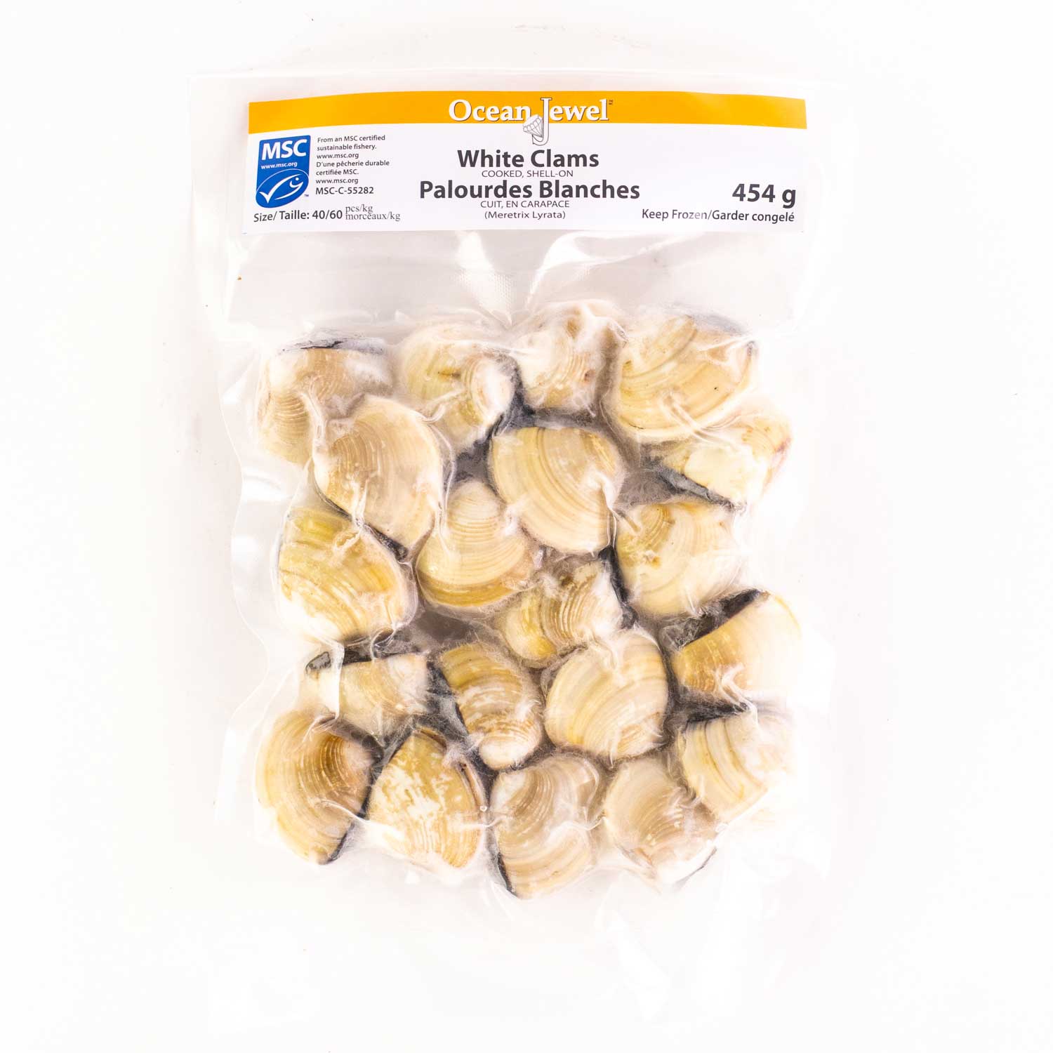 Frozen Cooked White Clam 1 lb