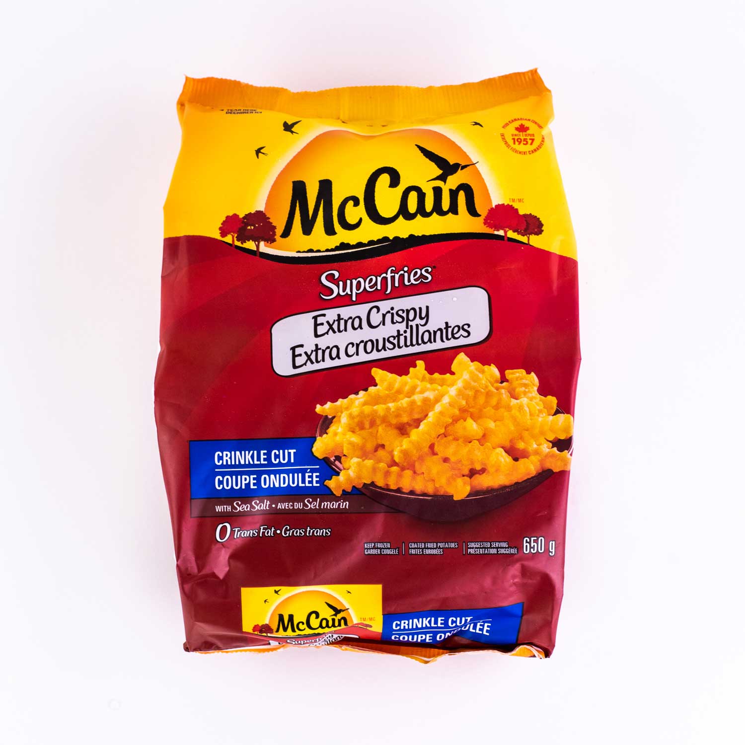 Frozen Wavy Extra Crispy Fries 650 g