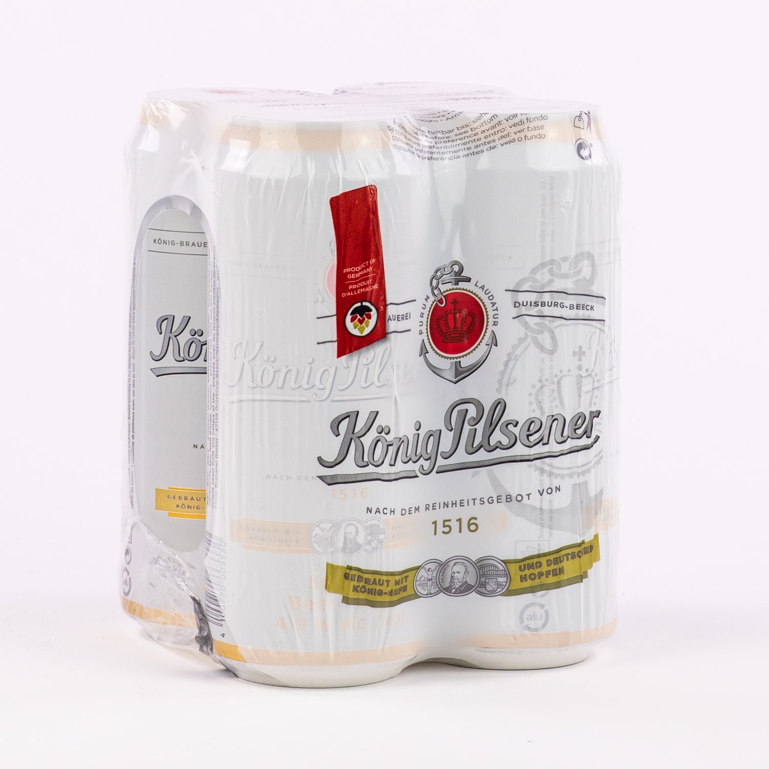 Pilsner Beer 4.9% 500 ml x4