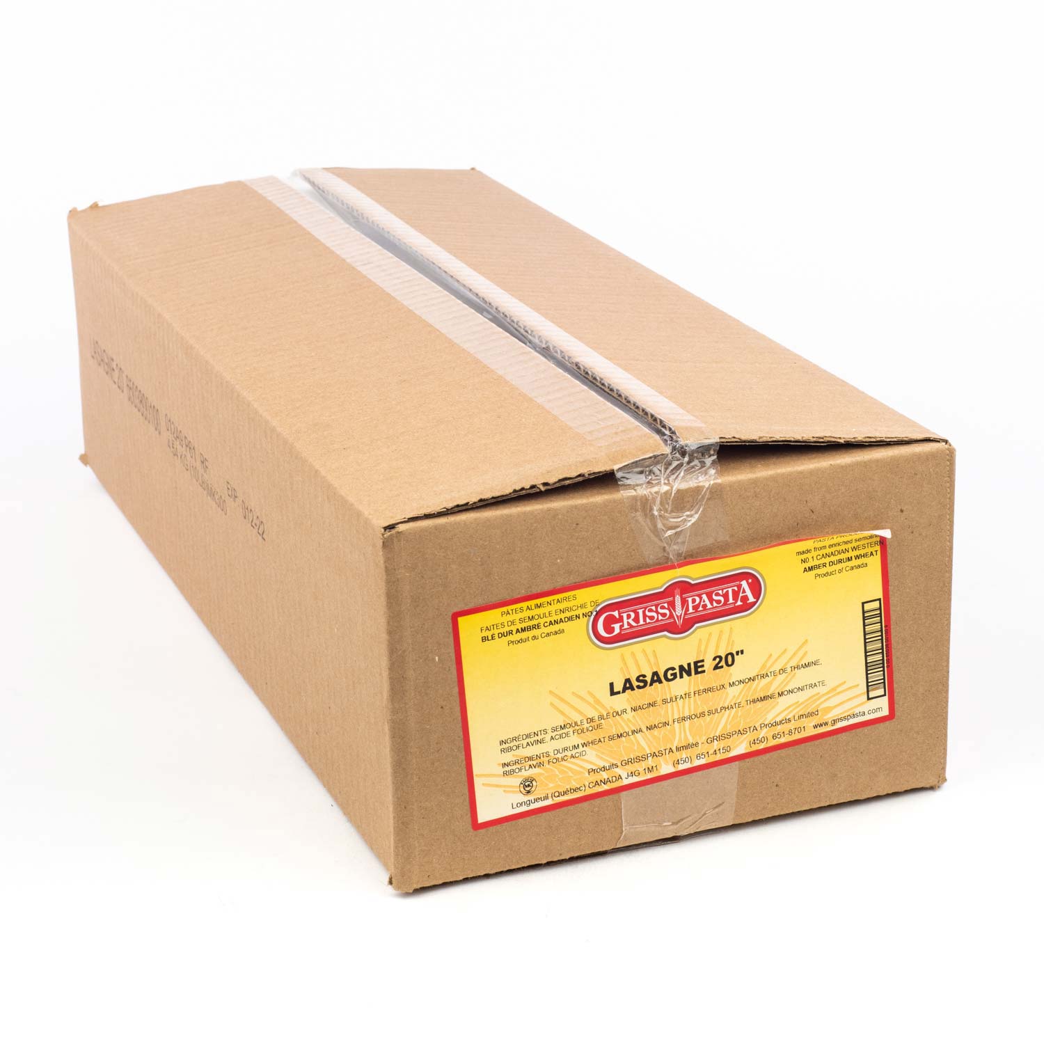 Lasagna Pasta 20'' 4.54 kg