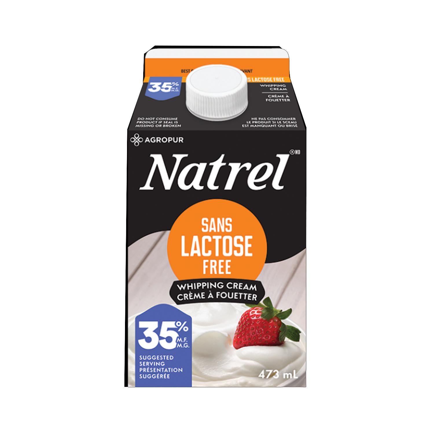 Lactose Free 35 % Whipping Cream 473 ml