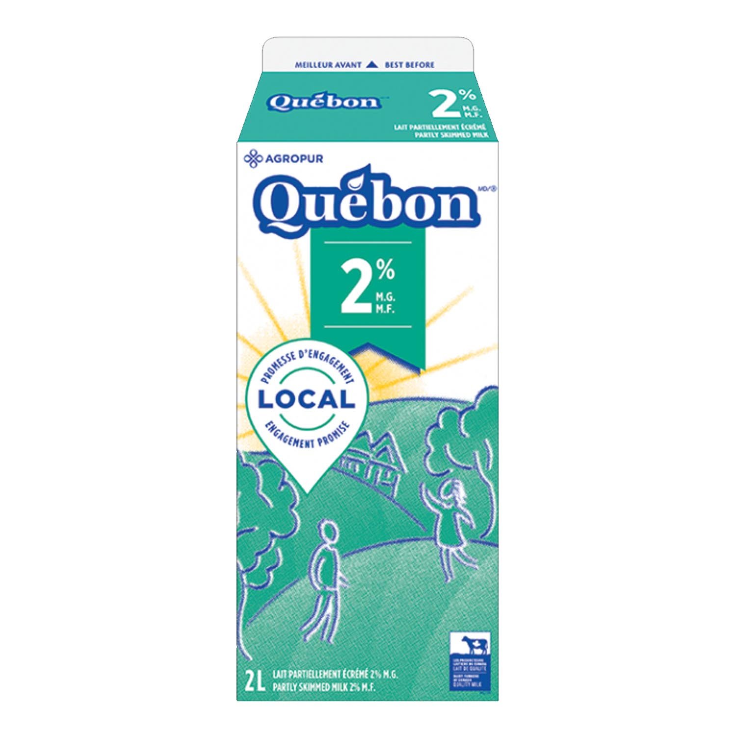 Milk 2% 2 L