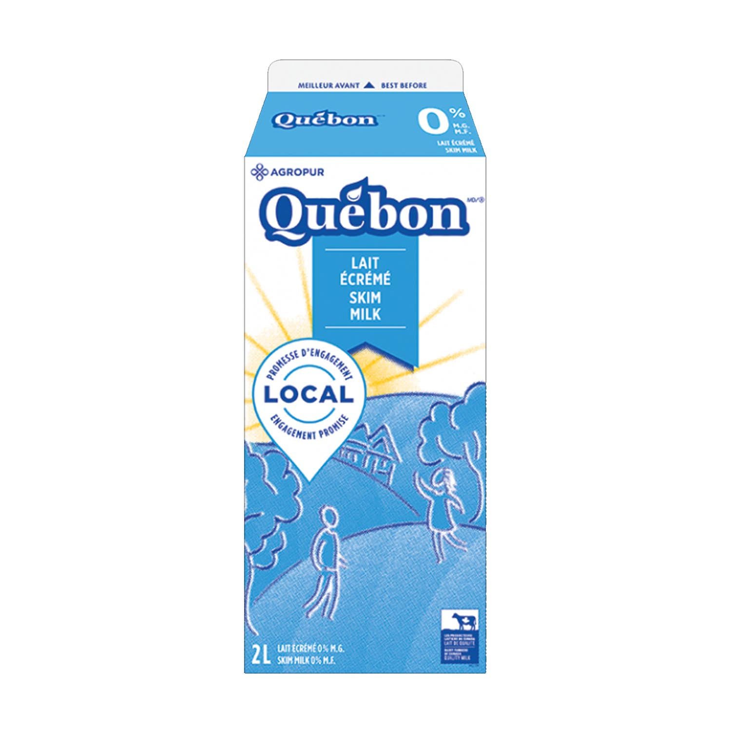 Skim Milk 0% 2 L