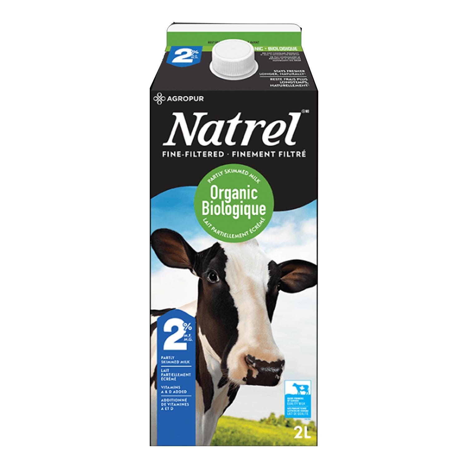 Organic Milk 2% 2 L