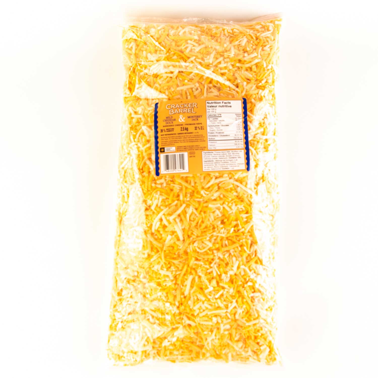 Grated Mild Cheddar and Monterey Jack 2.5 kg