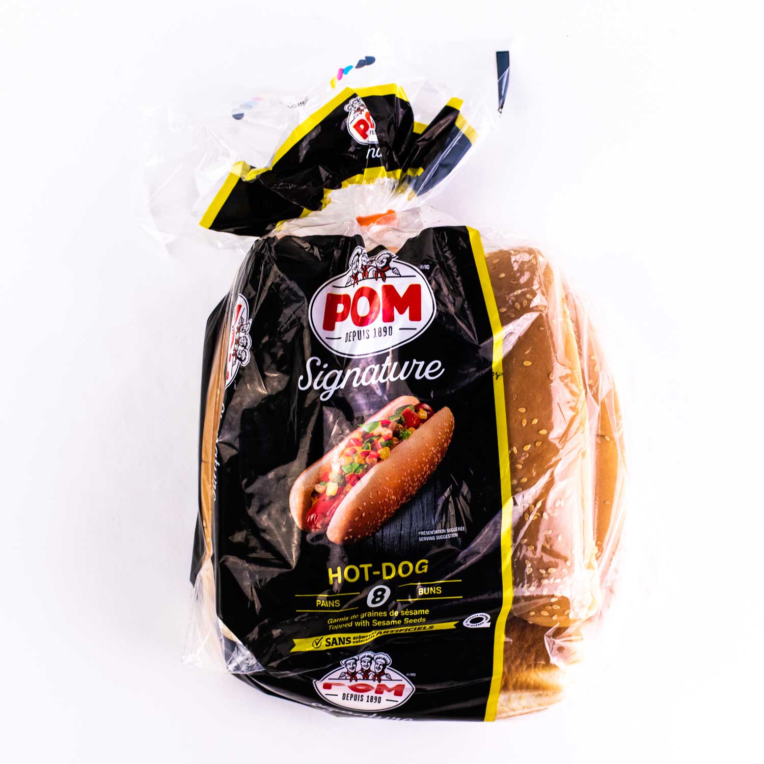 Sesame Hot Dog Bread 7 ''