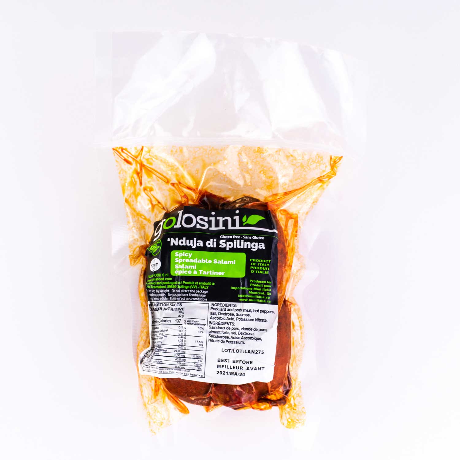 Nduja Spicy Spreadable Salami 250 g