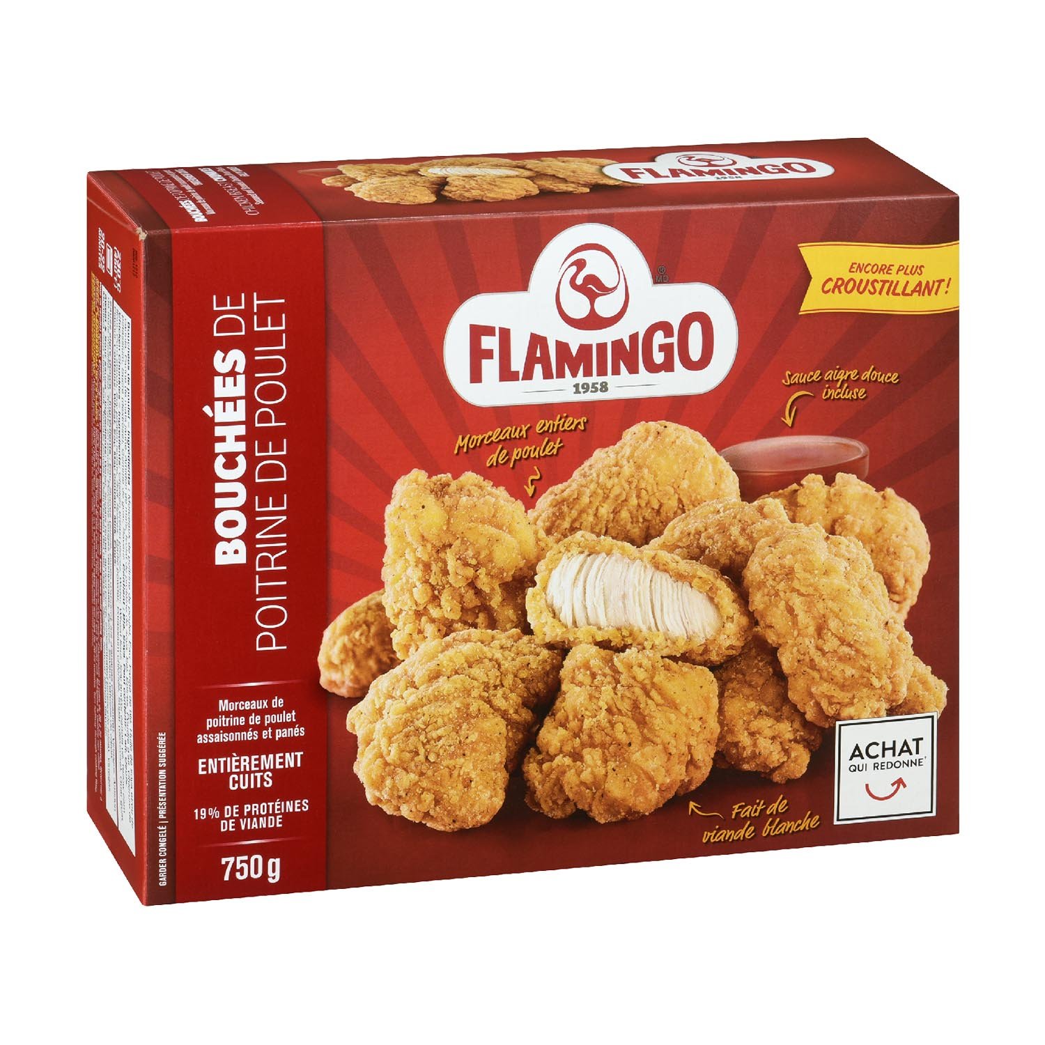 Frozen Plain Chicken Bites 750 g
