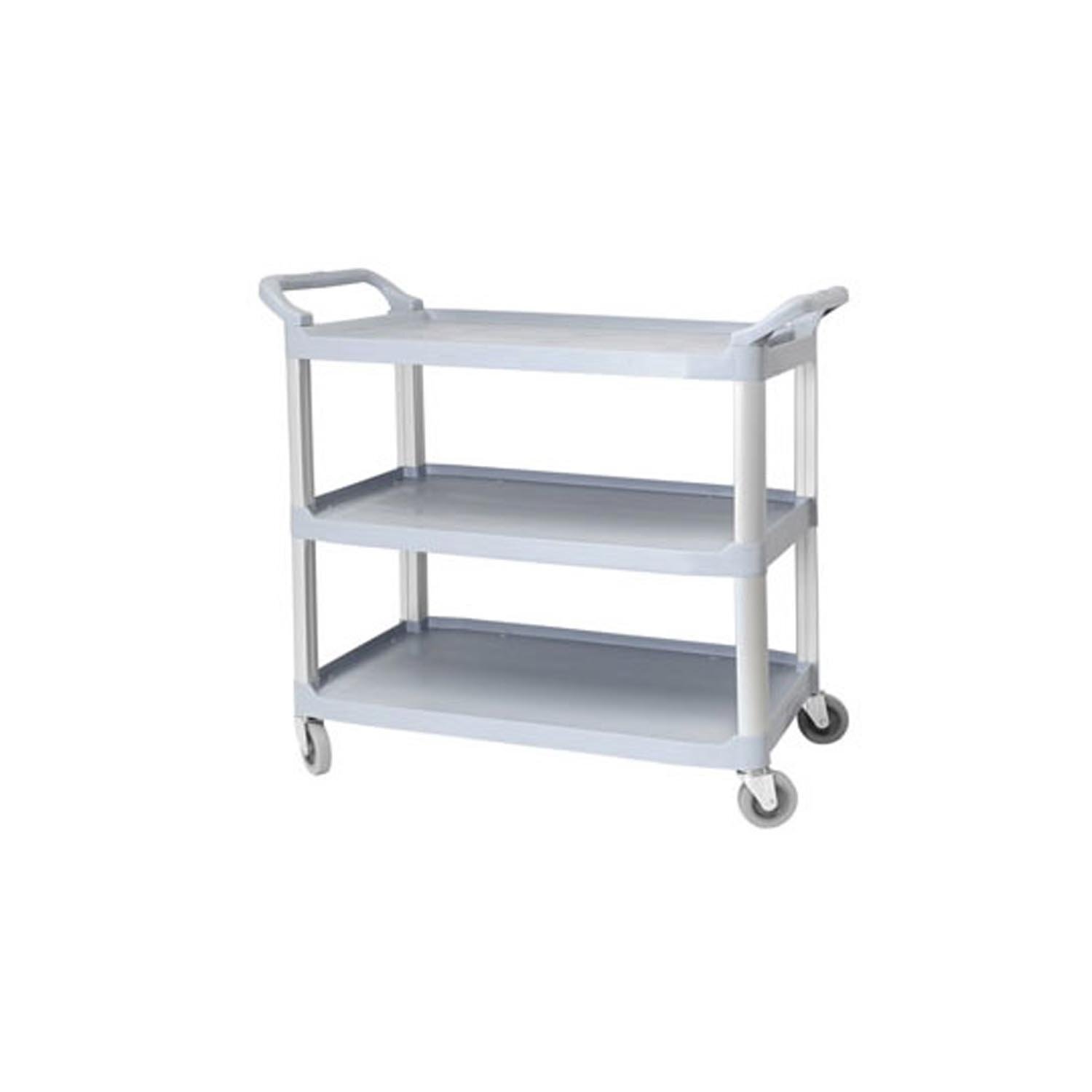 Small Grey Service Trolley with 3 Shelves